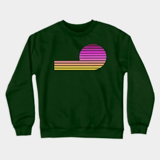 Vintage Sunset Stripes Crewneck Sweatshirt